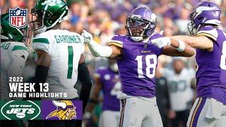 New York Jets vs. Minnesota Vikings  2022 Week 13 Game Highlights