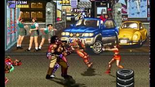 Streets of Rage Remake Blaze vs SOR Bosses Gunfight Compilation