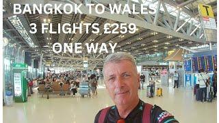 Bangkok to Wales 3 flights for £259 one way.
