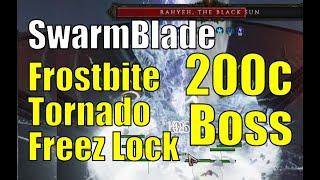 Last Epoch 0.9.0 Swarmblade Frostbite Tornado Freeze Lock 200c Boss #LastEpoch druid build meta