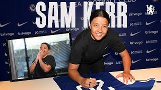 Behind the scenes Sam Kerrs signing day and prank video  Chelsea FC