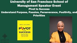 Amy Hilliards Pivot for Success. Understand Purpose Passion Perseverance Positivity Priorities