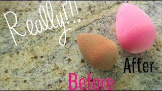 DEEP CLEAN YOUR BEAUTY BLENDER..IN THE MICROWAVE