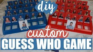 DIY CUSTOM GUESS WHO BOARD GAME TUTORIAL How to make your own Guess Who game with your friends
