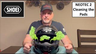 Shoei NeoTec 2 Removing and Cleaning the Pads - Summertime Smelly Helmet