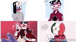 Countryhumans Rusia x USA x Mexico x Canada 