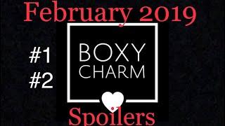 FEBRUARY 2019 BOXYCHARM SPOILERS #1 & #2