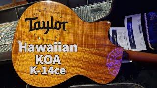 Taylor K-14-ce K14ce GA Hawaiian Flame Koa Grand Auditorium Acoustic Guitar 2002