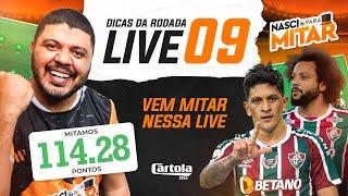 CARTOLA FC 2024 - LIVE DICAS RODADA 9 - LIVE RODADA 9.