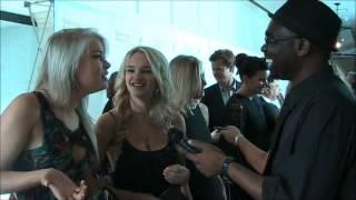 Kelli Goss and Hunter King