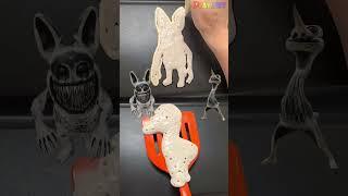Making Zoonomaly  Monster Rabbit VS Triendly Ostrich Pancake art challenge #shorts