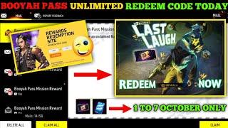 FREE FIRE REDEEM CODE TODAY 1 OCTOBER REDEEM CODE FREE FIRE  FF REDEEM CODE TODAY 1 OCTOBER