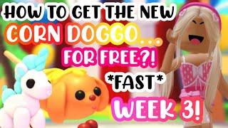 HOW TO GET THE NEW CORN DOGGO PET FOR FREE*FAST* #adoptmeroblox #preppyadoptme #preppyroblox