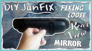 How to fix Rear View Mirror tutorial SAVE MONEY  JanFix & DIY