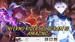 The new Hologram is awesome - Inferno rider hologram Diff 6 defeated  Wuthering waves 