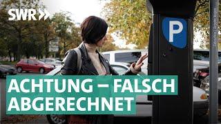 Probleme mit KI-Parkkontrollen – Autofahrer sollen zahlen  Marktcheck SWR