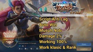 HACK SCRIPT ANTI LAG MOBILE LEGENDS 1.7.44  AUTO WIN  ADDY