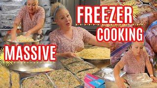 MASSIVE FREEZER COOKING 40 EASY FREEZER MEALS BEFORE SURGERY MEALS FOR LARGE FAMILIES & BUSY FOLKS