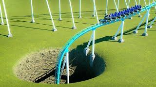 Roller Coaster vs Giant Pit – Planet Coaster