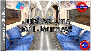 FULL JOURNEY on the Jubilee Line - Stanmore to Stratford