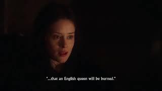 Bedroom fire - Wolf Hall - Claire Foy Mark Rylance