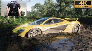 Rebuilding Flooded McLaren P1 - Forza Horizon 5  Thrustmaster T300RS gameplay