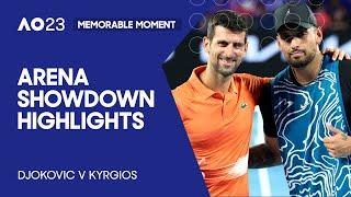 Novak Djokovic v Nick Kyrgios Arena Showdown Exhibition Highlights  Australian Open 2023