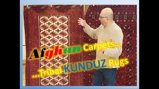 Afghan Rugs Featuring Handmade Carpets from the Kunduz Region of Afghanistan