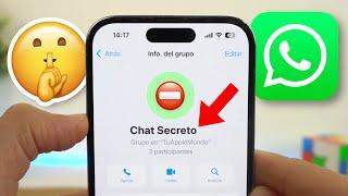 Modo CHAT SECRETO en WhatsApp cómo OCULTAR conversaciones y mensajes