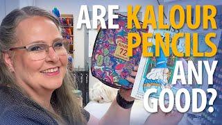 KALOUR Colored Pencils Review PLUS Full Length Color Along