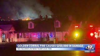 New Year’s Eve fire at Golden Corral causes $250000 in damage