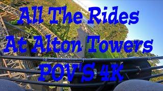 All The Rides At Alton Towers POVs 4K