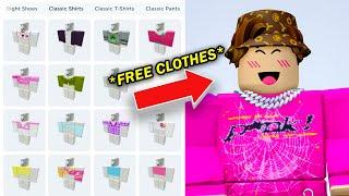 HOW TO GET EVERY ROBLOX CLOTHES FOR FREE in Roblox 2024 Shirts + Pants Easy Tutorial 