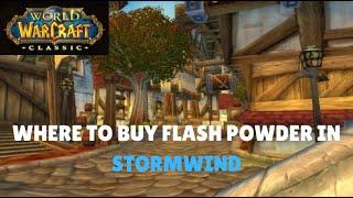 WoW Classic - Where To Get Flash Powder In Stormwind City  Alliance Rogues