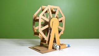 How to make a cardboard Ferris wheel powered by DC battery