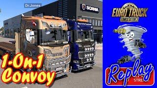 1-On-1 Convoy With Dr Jones in Euro Truck Simulator 2 Stream Replay