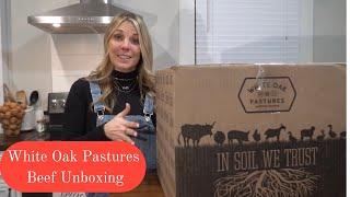 White Oak Pastures Beef Unboxing