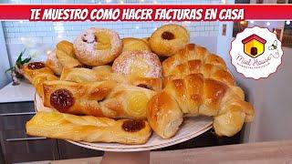 FACTURAS CASERAS  receta fácil MEDIALUNAS Y VIGILANTES para el mate