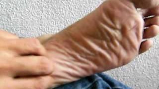 self tickling feet