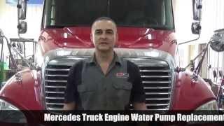 OM460 Mercedes Truck Engine Water Pump Replacement