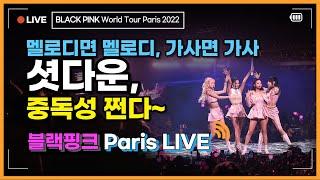 HQ LIVE BLACKPINK World Tour Paris 14 - Shut Down 셧다운 와 이 노래 중독성 쩐다. 멜로디면 멜로디 가사면 가사...