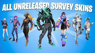 All 280+ Unreleased SurveyConcept Skins Fortnite Survey Skins