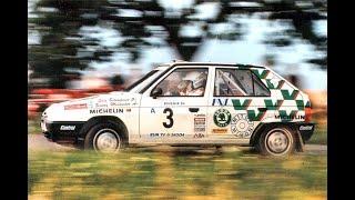 Report Rallye Bohemia 1992. European Rally Championship  Czech-Slovak 1992