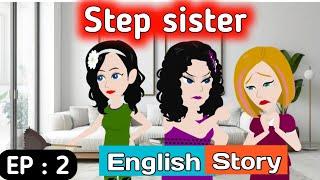 Step sister part 2  English story  Learn English  Animated stories  Sunshine English stories