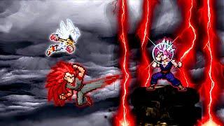Evil Goku TP V3 OP AF & Sonic exe V2 OP AF VS Monarch Beast V3 OP in Jumpforce Mugen