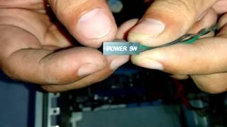 How To Fix Broken Or Not Working Power Switch Button Of PC ? Repairing Power button  100% Fix