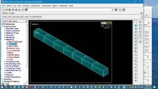 ANSYS-Nodal displacement of 1 D bar PROBLEM