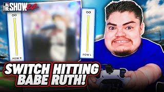 I created a FREE switch hitting Babe Ruth