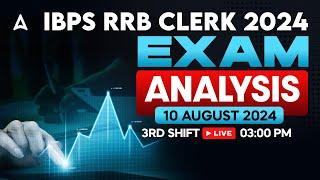 IBPS RRB Clerk Analysis 2024  RRB Clerk 3rd Shift Analysis  Asked Questions & Expected Cut Off