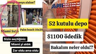 $1100 ödedik 52 kutulu depo aldık?